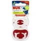 Nuk Signature Силиконовые ортодонтические пустышки бело-голубые 18-36 месяцев 2шт