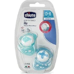 Фізіо силіконові пустушки Chicco Літачок/Човник - небесно-блакитний для 0-6 місяців 2 шт.: ціни та характеристики
