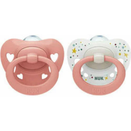 Nuk Family Love Signature Ортодонтична пустушка силіконова бежева для 0-6 місяців 2шт: ціни та характеристики