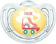 Силіконова ортодонтична пустушка Nuk Freestyle з чохлом Rolete - прозора для 0-6 місяців