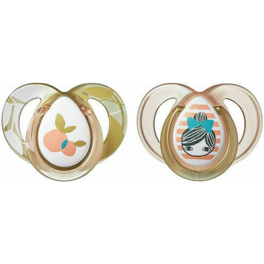 Tommee Tippee Moda Ортодонтические силиконовые пустышки для 6-18 месяцев 2шт: цены и характеристики