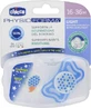 Chicco 71035-41 Силіконові соски-пустушки Зірочки/вушка - білий/синій для 16-36 місяців 2шт 2шт