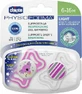 Силіконові ортодонтичні пустушки Chicco Physioforma Light Силіконова пустушка з кришкою Coala - рожево-біла для 6-16 місяців 2шт 2шт