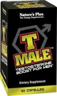 Добавка для підвищення лібідо та тестостерону Nature's Plus T-Male 60 капс.
