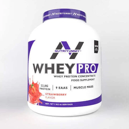Nutriyummy Wheypro Сывороточный протеин со вкусом клубники 2 кг: цены и характеристики