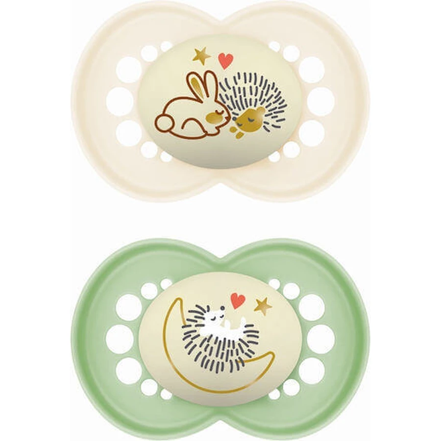 Пустышка Mum Original Silicone Soothers зеленая для 6-16 месяцев 2шт: цены и характеристики