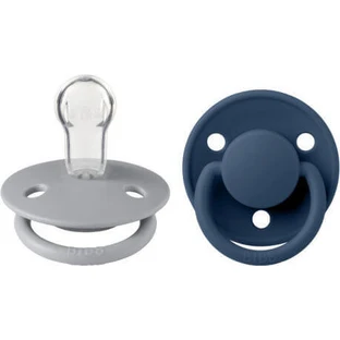 Пустушка De Lux Bibs Силіконові соски-пустушки Blue Blue Cloud & Steel для 0+ місяців 2шт