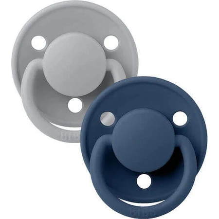 Пустушка De Lux Bibs Силіконові соски-пустушки Blue Blue Cloud & Steel для 0+ місяців 2шт: ціни та характеристики