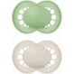 Mam Colours Nature Пустышка Green Green Ecru силиконовая для 6-16 месяцев 2шт