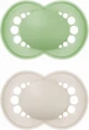Mam Colours Nature Пустышка Green Green Ecru силиконовая для 6-16 месяцев 2шт