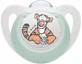 Nuk Disney Силиконовая пустышка с накладкой Винни - Фисташковая для 0-6 месяцев