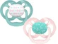 Пустышка Dr. Brown's Silicone Soothers Pink-Blue Silicone Pacifiers Cer** для 6-18 месяцев 2шт