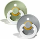 Соски кольорові Соски кольорові Гумові пустушки Sage Glow &amp; Cloud Glow 18+ місяців 2шт