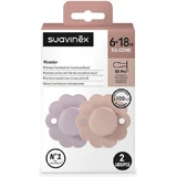 Силиконовая пустышка Suavinex Sx Pro - Wonder Wash/Mauve для 6-18 месяцев 2шт