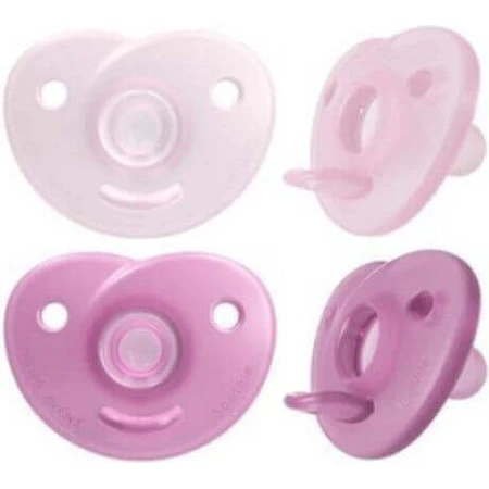 Philips Avent Пустышка силиконовая ортодонтическая для 0-6 месяцев 2шт: цены и характеристики
