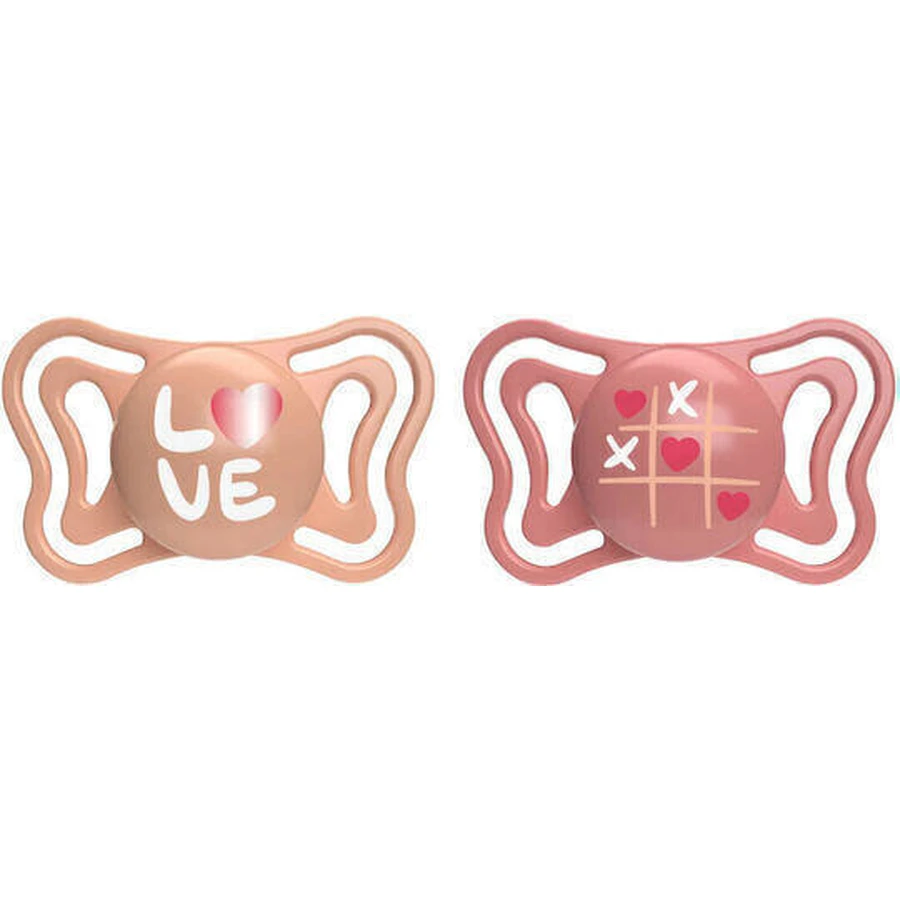 Chicco Physioforma Пустышка силиконовая светло-розовая для 6-16 месяцев 2шт: цены и характеристики