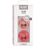 Пустышка Bibs 2 Colour Soother Rubber Pacifier Dusty Pink/Coral для 6+ месяцев: цены и характеристики