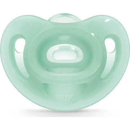 Пустышка Nuk Sensitive Green силиконовая для 6-18 месяцев: цены и характеристики