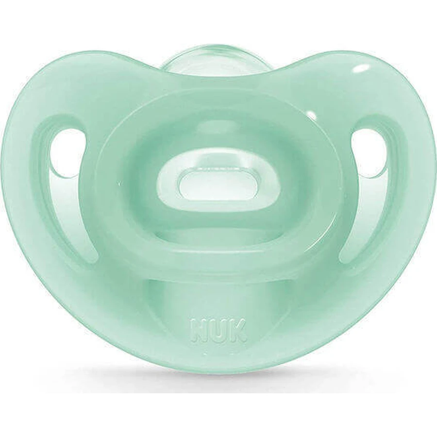 Пустышка Nuk Sensitive Green силиконовая для 6-18 месяцев: цены и характеристики