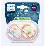 Силіконова соска-пустушка Philips Ultra Air фіолетова для дітей від 18 місяців 2 шт.: ціни та характеристики