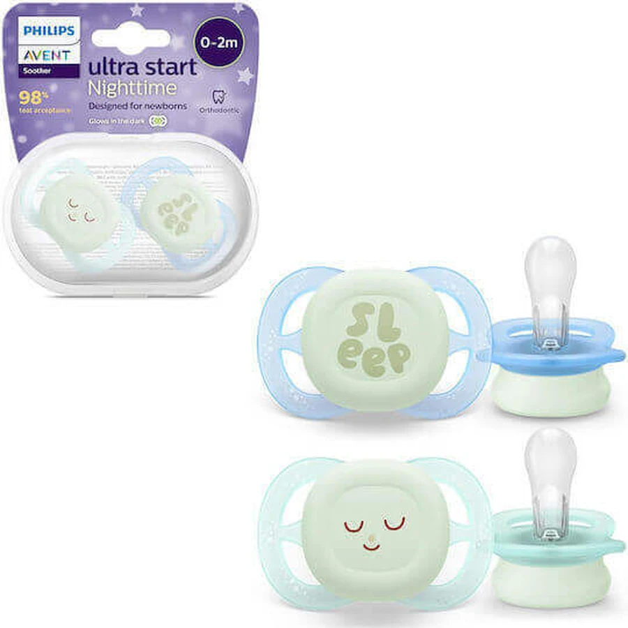 Пустышка Philips Ultra Start Silicone Soothers 0-2 месяца 2шт: цены и характеристики