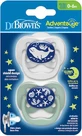 Пустышка Dr. Brown's Soothers Silicone Soothers Ocean Cover - Mint White для 0-6 месяцев 2шт
