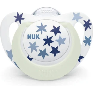 Силіконова ортодонтична пустушка Nuk Star Pacifier - синя для 18-36 місяців