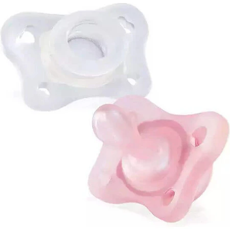 Chicco Physio Forma Mini мягкая силиконовая пустышка с чехлом розовая/белая для 2+ месяцев 2шт 2шт: цены и характеристики