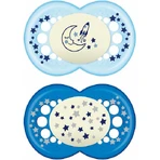 Mam 260S Силиконовые ортодонтические пустышки Star-Moon Star-Socks - Light Blue-Blue для 16+ месяцев 2шт 2шт: цены и характеристики
