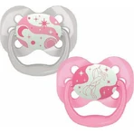 Пустышка Dr. Brown's Silicone Soothers Star-Unicorn с чехлом - розовая для 0-6 месяцев 2шт: цены и характеристики