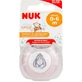 Nuk Trendline Силіконова ортодонтична пустушка з чохлом Гаррі - рожева для 0-6 місяців