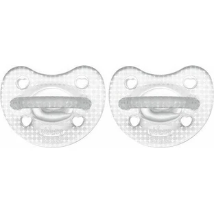 Ортодонтичні пустушки Chicco Silicon Crystal для 6-16 місяців 2шт
