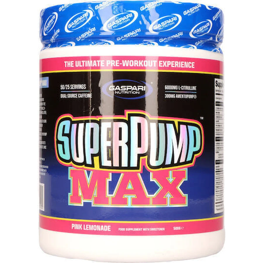 Gaspari Super Pump Max Добавка для схуднення 500гр Рожевий лимонад: ціни та характеристики