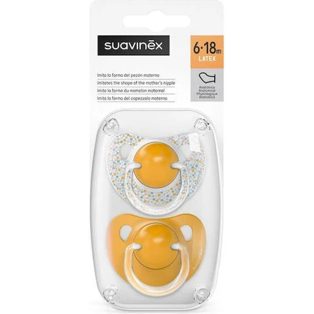 Пустышка Suavinex Silicone Soothers Sx Pro - Yellow Dreams для 6-18 месяцев 2шт: цены и характеристики