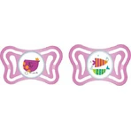 Пустышка Chicco Physioforma Light силиконовая с чехлом - розовая для 16-36 месяцев: цены и характеристики
