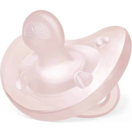 Chicco Мягкая розовая силиконовая пустышка для 0-6 месяцев: цены и характеристики