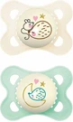 Пустышка Mum Original Silicone Soothers Green Cream Soothers для 2-6 месяцев 2шт
