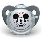 Nuk Mickey Силиконовая ортодонтическая пустышка для 0-6 месяцев: цены и характеристики