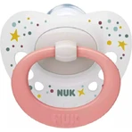 Пустышка Nuk Signature силиконовая ортодонтическая - белая/сомон для 0-6 месяцев: цены и характеристики