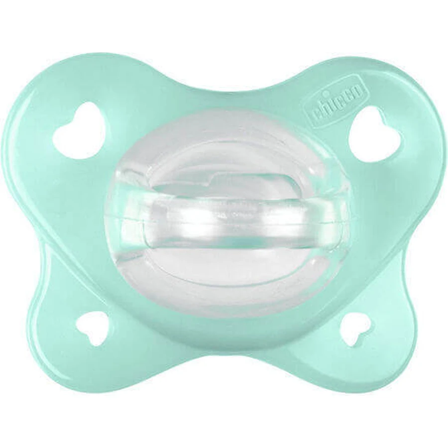 Chicco Physioforma Пустышка силиконовая зеленая двойная мягкая для 0-2 месяцев: цены и характеристики