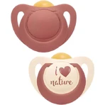 Nuk Nature Ортодонтичні гумові натуральні ортодонтичні пустушки - червоні для 18-36 місяців 2шт: ціни та характеристики