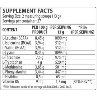 Dorian Yates Hit EAA Amino Acid Complex 360gr Cola