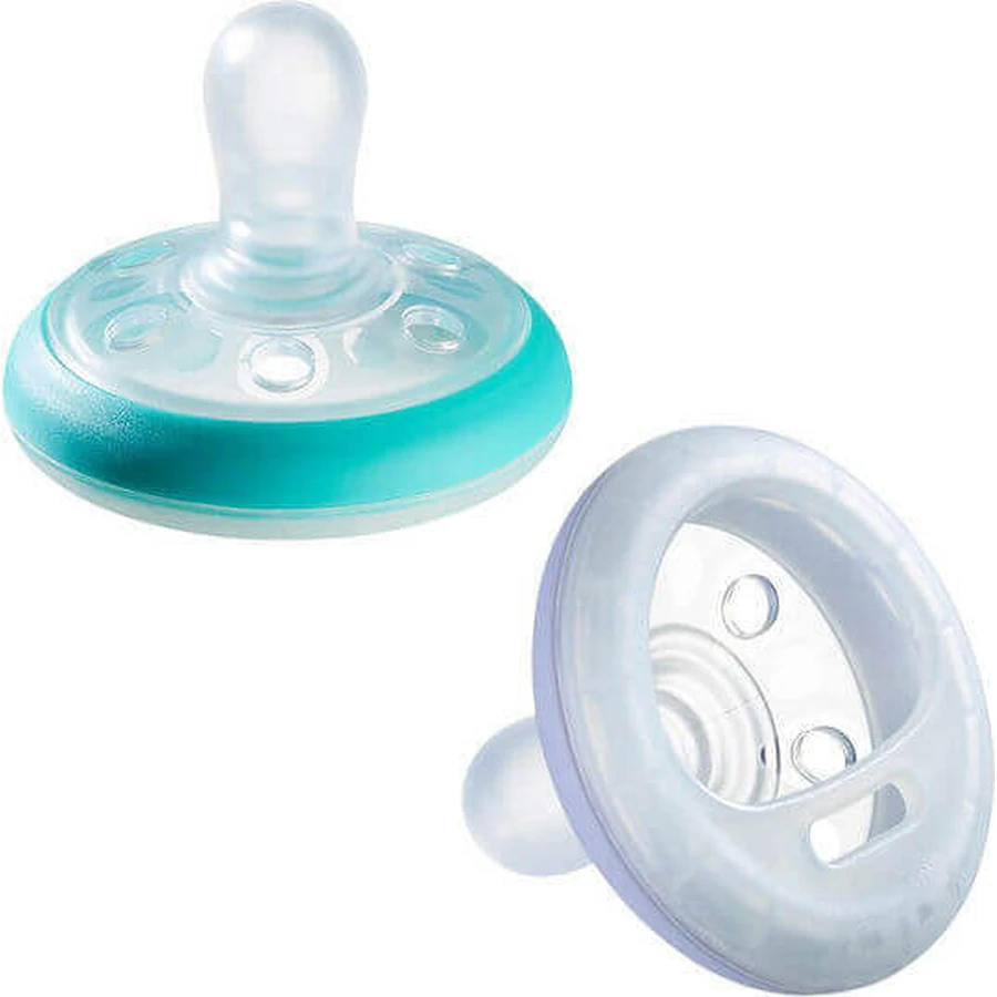 Tommee Tippee Tippee Грудьподобная силиконовая ортодонтическая пустышка Mint/MoMo для 6-18 месяцев 2шт: цены и характеристики