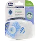 Chicco 71033-21 Силіконова пустушка Chicco 71033-21 Силіконова пустушка з чохлом Ніч/Ніч - синьо-блакитна для 6-16 місяців 2шт