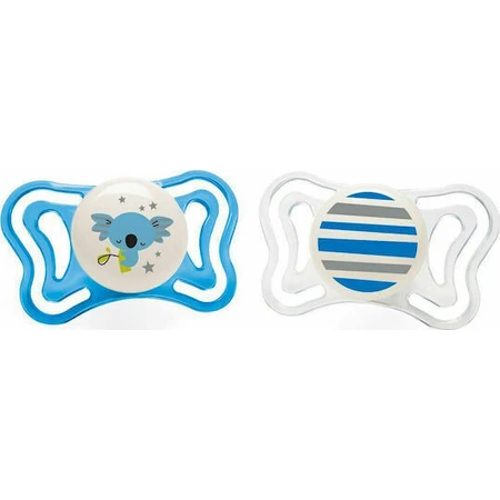 Chicco 71033-21 Силіконова пустушка Chicco 71033-21 Силіконова пустушка з чохлом Ніч/Ніч - синьо-блакитна для 6-16 місяців 2шт: ціни та характеристики