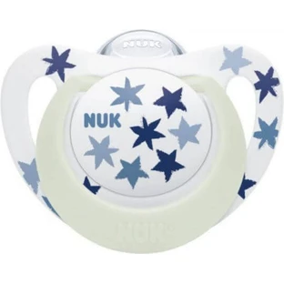 Силіконова соска Nuk Star Силіконова соска Nuk Star з кришкою для 6-18 місяців