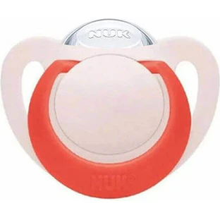 Силиконовая пустышка Nuk Star Pink / Fuchsia с 18-36 месяцев