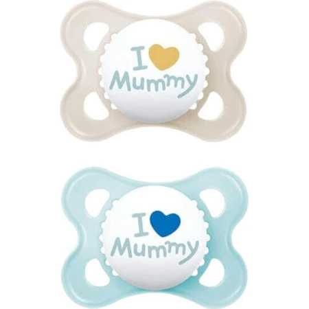 Mam Силіконова ортодонтична пустушка I Love Mummy - Н/Д для 2-6 місяців 2шт: ціни та характеристики