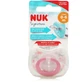 Nuk Signature Силіконова ортодонтична пустушка з кришкою - рожева для 0-6 місяців
