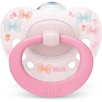 Nuk Signature Силіконова ортодонтична пустушка з кришкою - рожева для 0-6 місяців: ціни та характеристики
